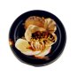 100 x 63mm Black lid with Bee on White Flower
