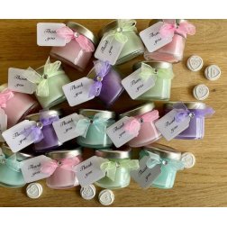 2520 x 1oz Round Mini Jam Jar & lids