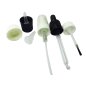 100 x GL18 Black tamper evident cap with drop dispensing insert
