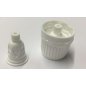 100 x GL18 White tamper evident cap with horizontal drop dispensing insert