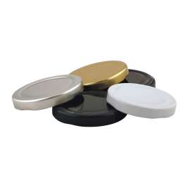 63mm Silver lids - Pack of 100