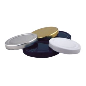 100 x 58mm White lids