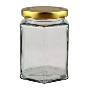 12oz Hex (Hexagonal) Jar - 33 Pack