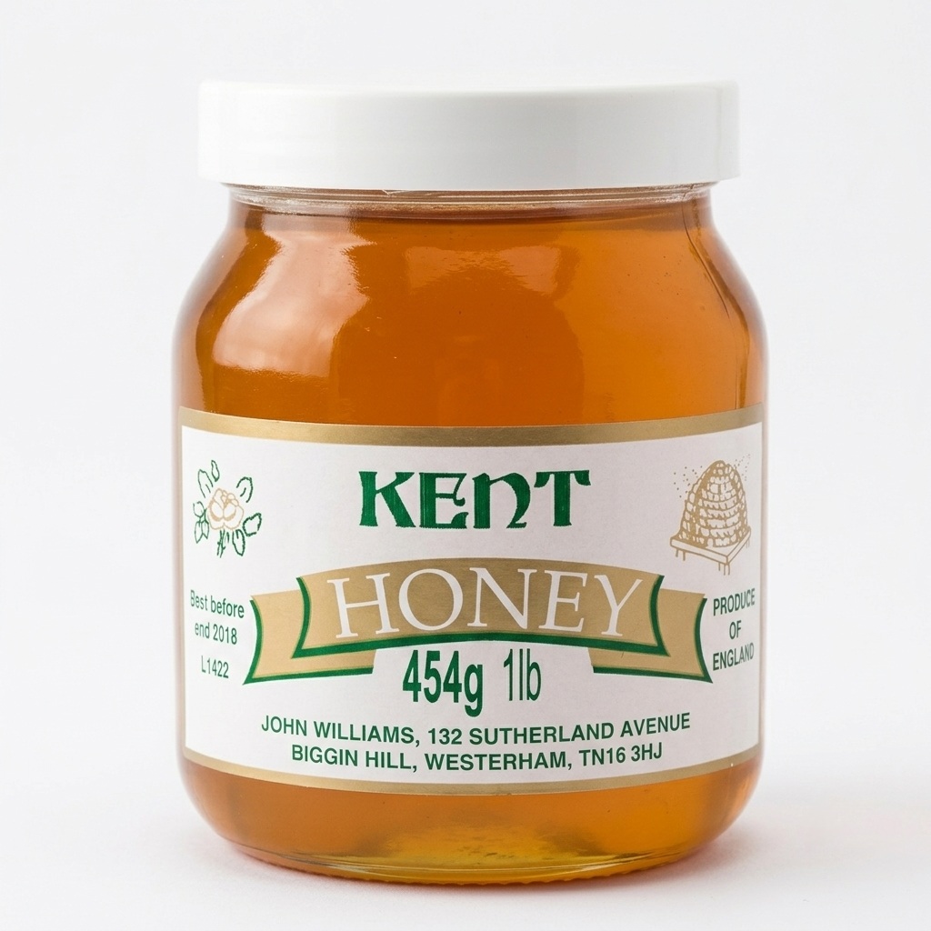 24 x traditional screw neck 1lb honey jar