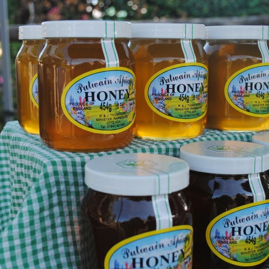 24 x traditional screw neck 1lb honey jar