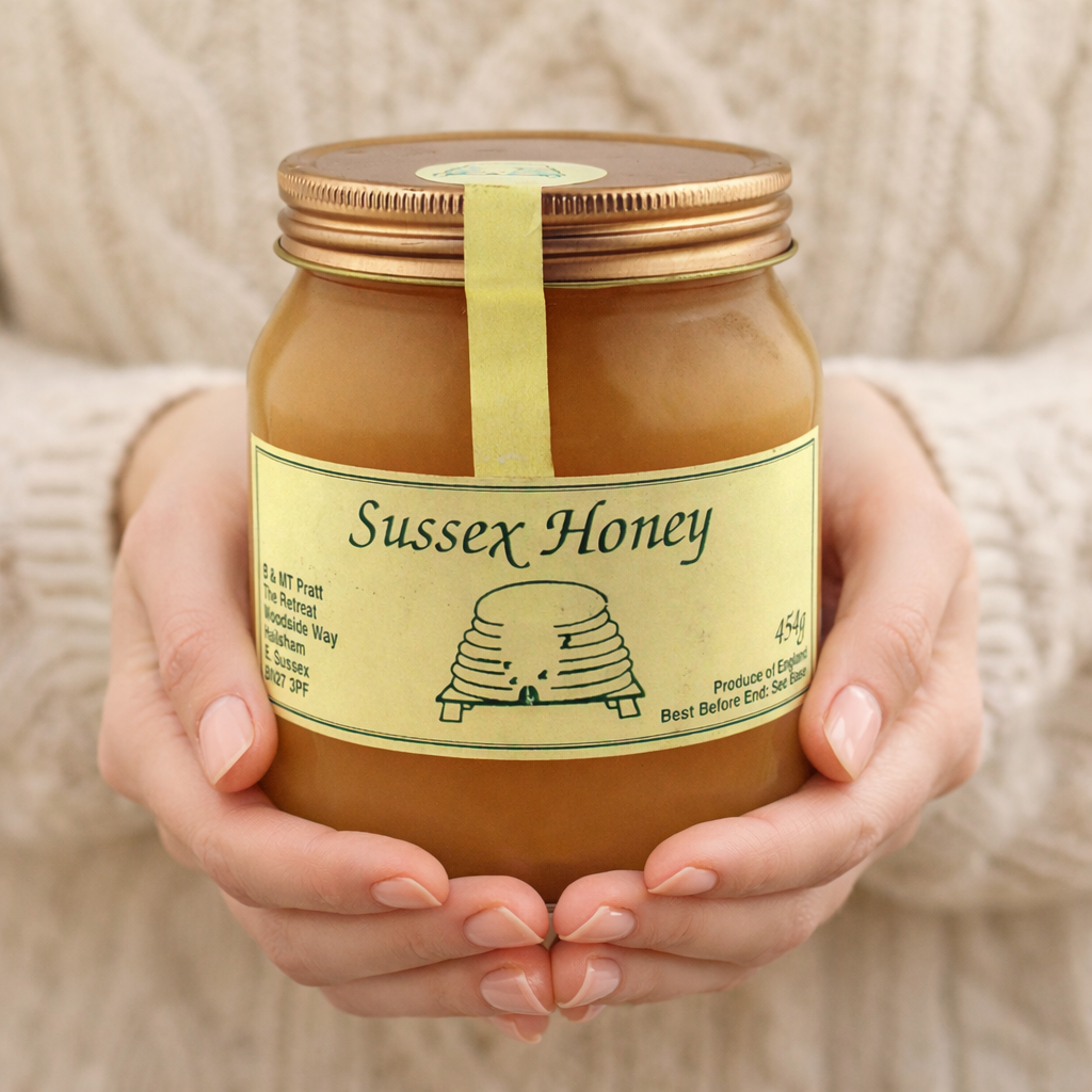 24 x traditional screw neck 1lb honey jar
