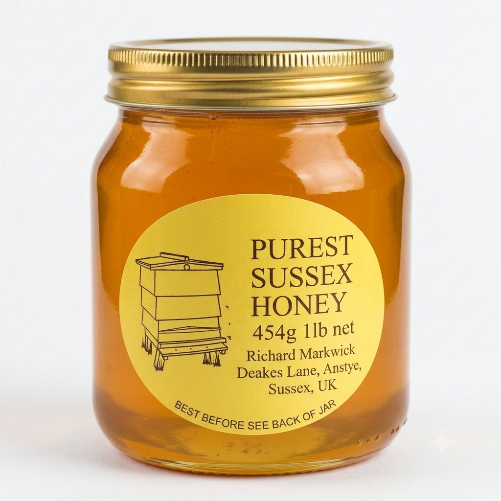 24 x traditional screw neck 1lb honey jar