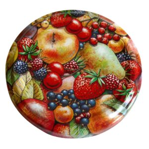 82mm Fruit Print lids - Pack of 100