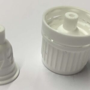 GL18 Black tamper evident cap with drop dispensing insert - Pack of 100