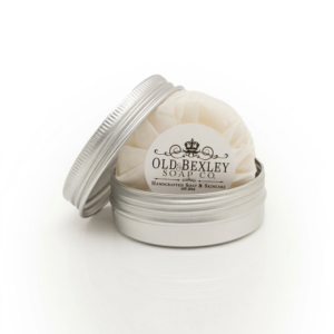 A tin with wrapped soap inside