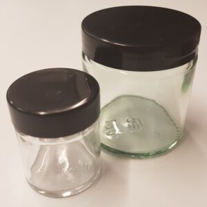 100 x 38mm Lid for 30ml Clear Glass Ointment Jar