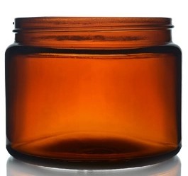 16 x 500ml Amber Glass Ointment Jar