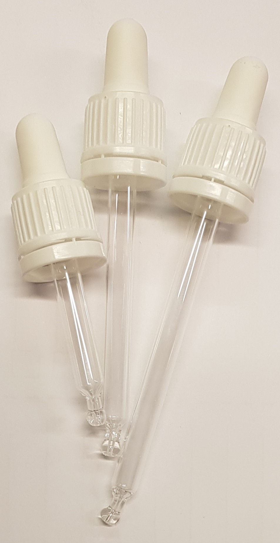 100 x 77mm pipette to suit 30ml squat dropper bottle